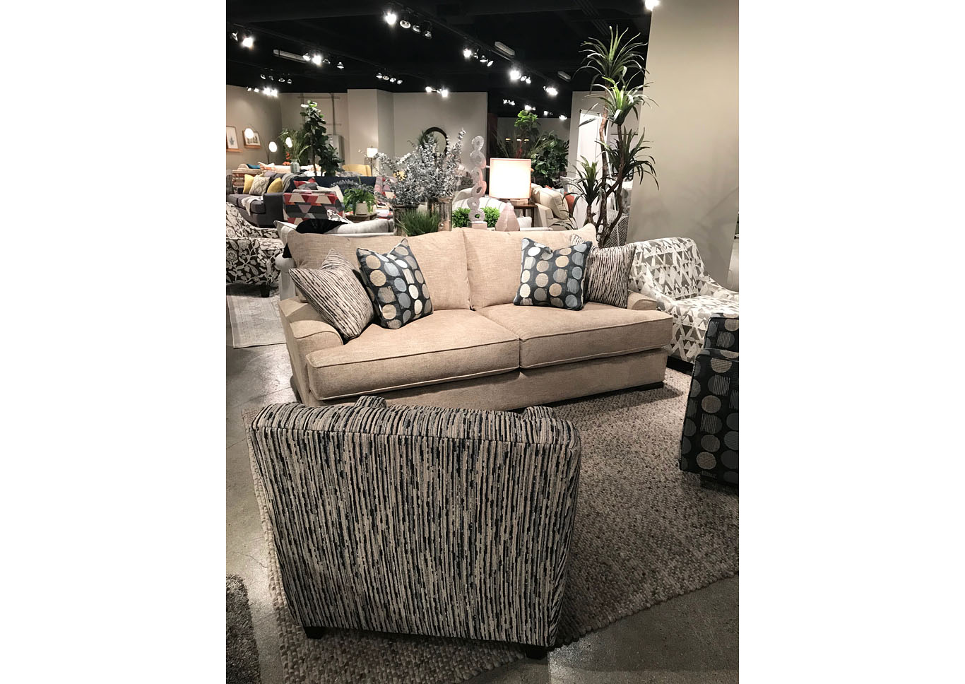 Handwoven Linen Handwoven Linen Sofa,Fusion Furniture Inc