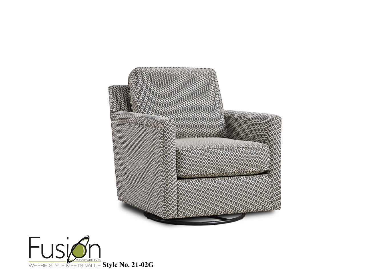 Paperchase Flannel (Revolution) Nimbus Denim Chair,Fusion Furniture Inc