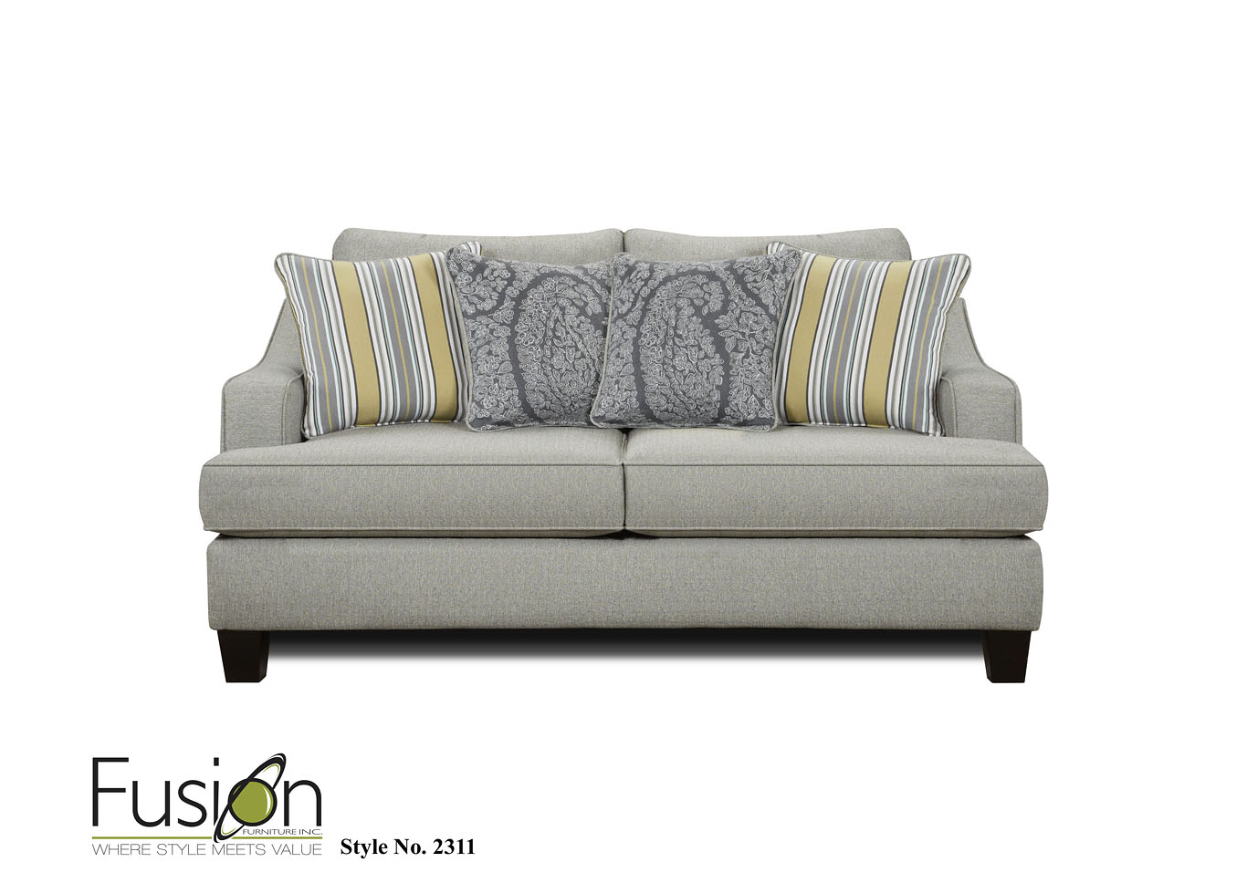 Chalet Platinum Chalet Platinum Loveseat,Fusion Furniture Inc