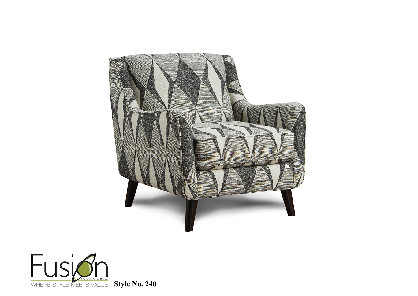 Honor Almond Hypothesis Onyx Accent Chair,Fusion Furniture Inc