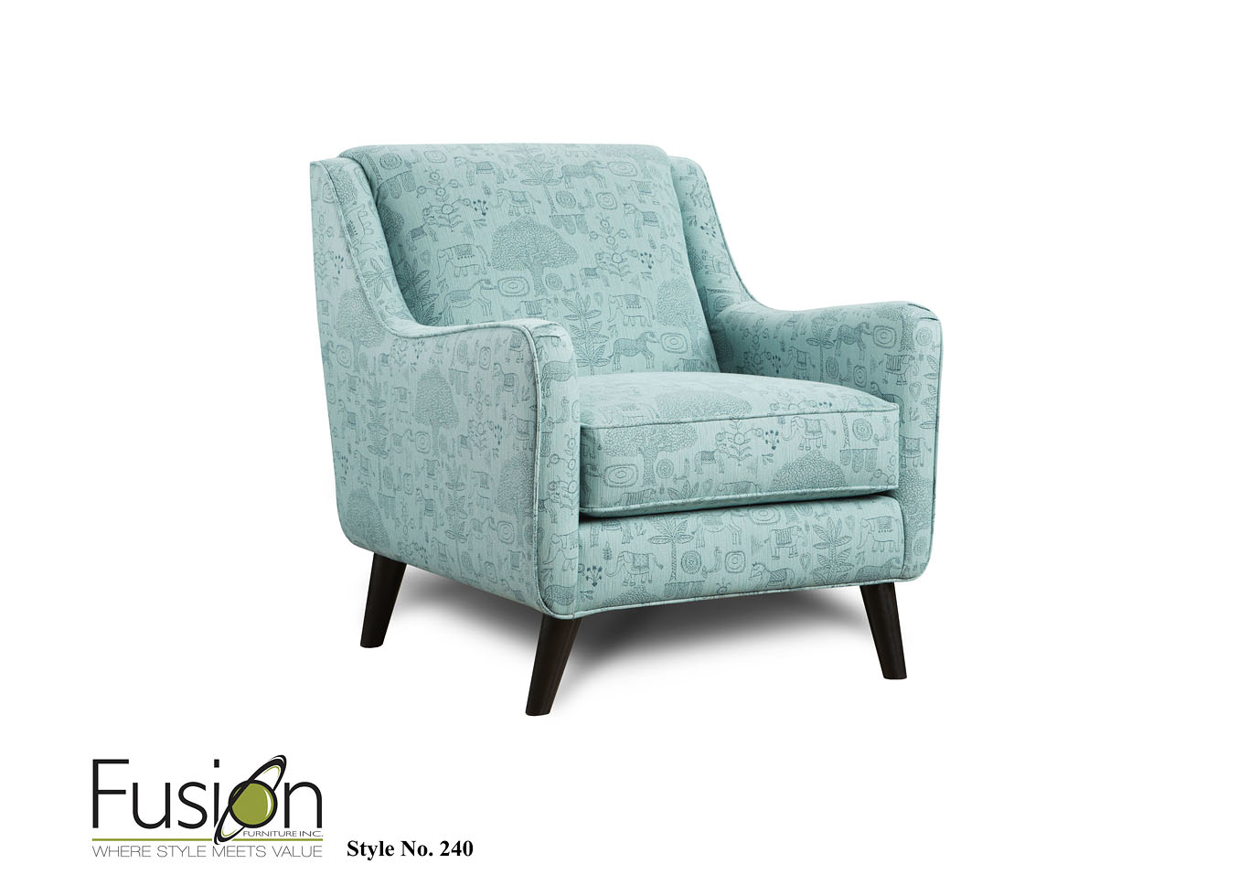 Drusky Reed Jb Fancy Forest Calypso Accent Chair,Fusion Furniture Inc
