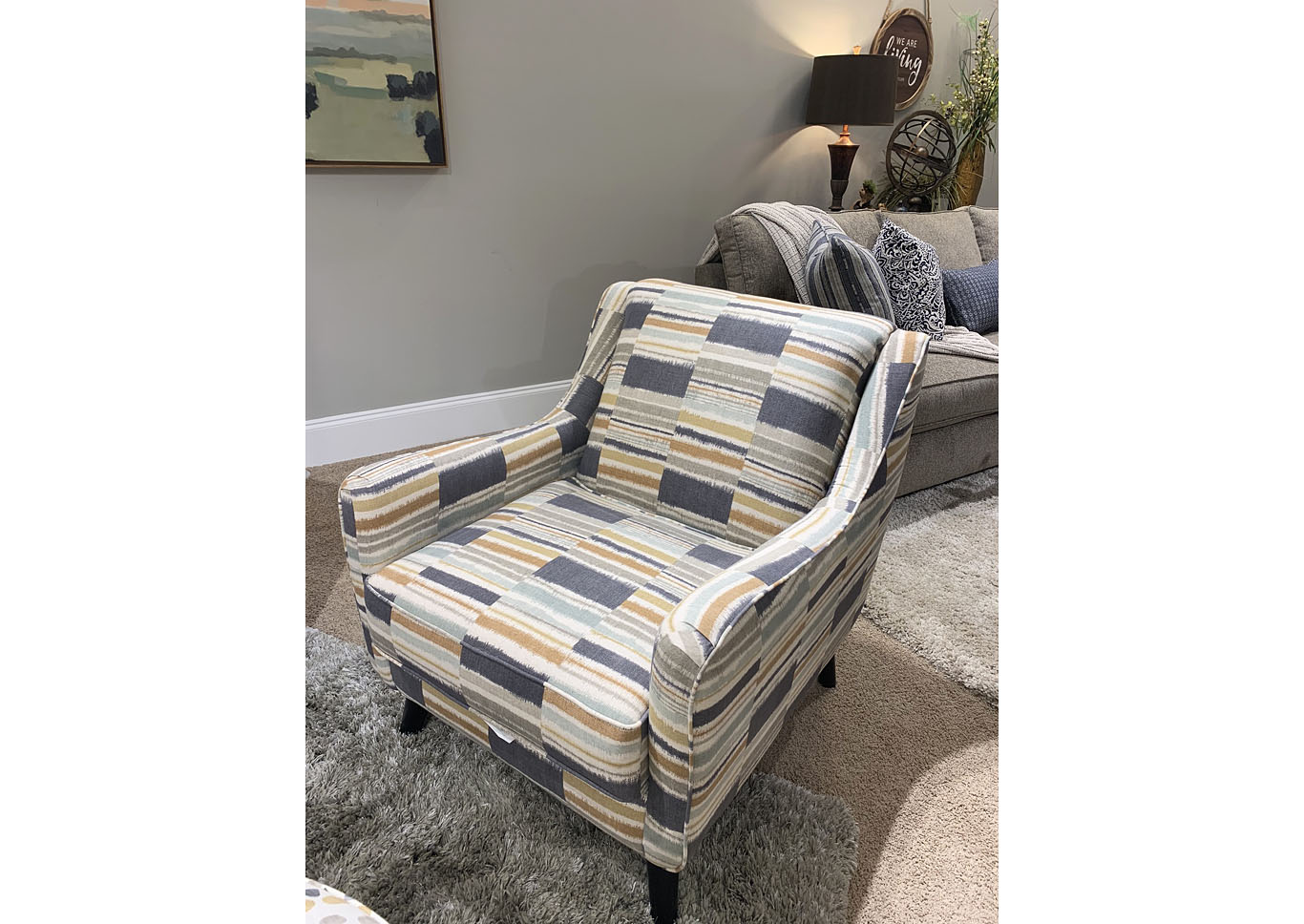 49-00KpMaxLinen(Revolution) Seydou Canyon Accent Chair,Fusion Furniture Inc