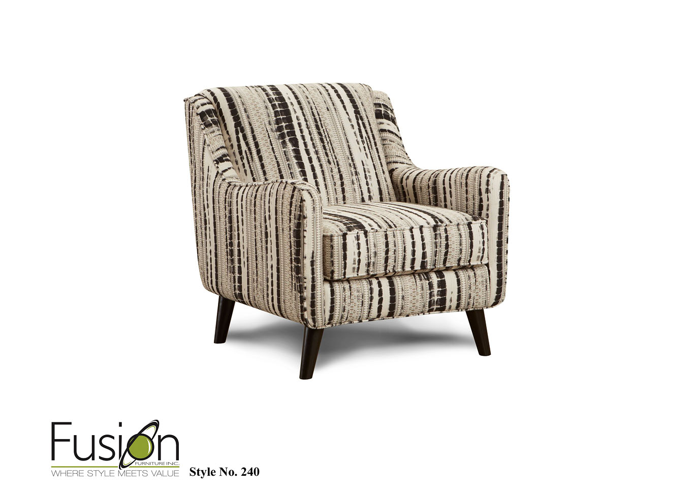 Handwoven Stone Shibori Peppercorn Accent Chair,Fusion Furniture Inc