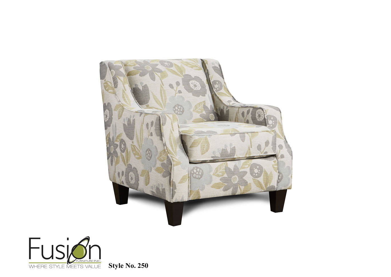 Gallop Quarry Blossom Bliss Accent Chair,Fusion Furniture Inc