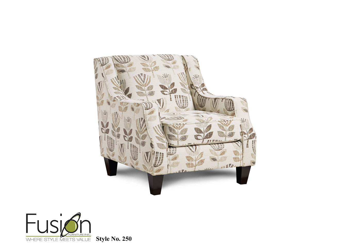 Vogue Mineral Rivera Driftwood Accent Chair,Fusion Furniture Inc