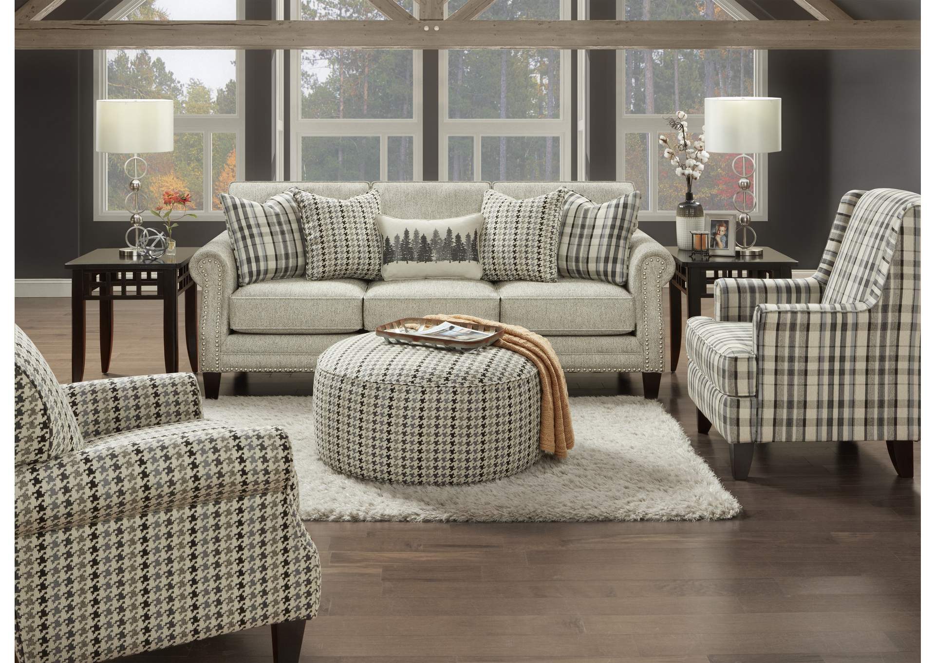Paperchase Berber (Revolution) Granite  Sofa,Fusion Furniture Inc