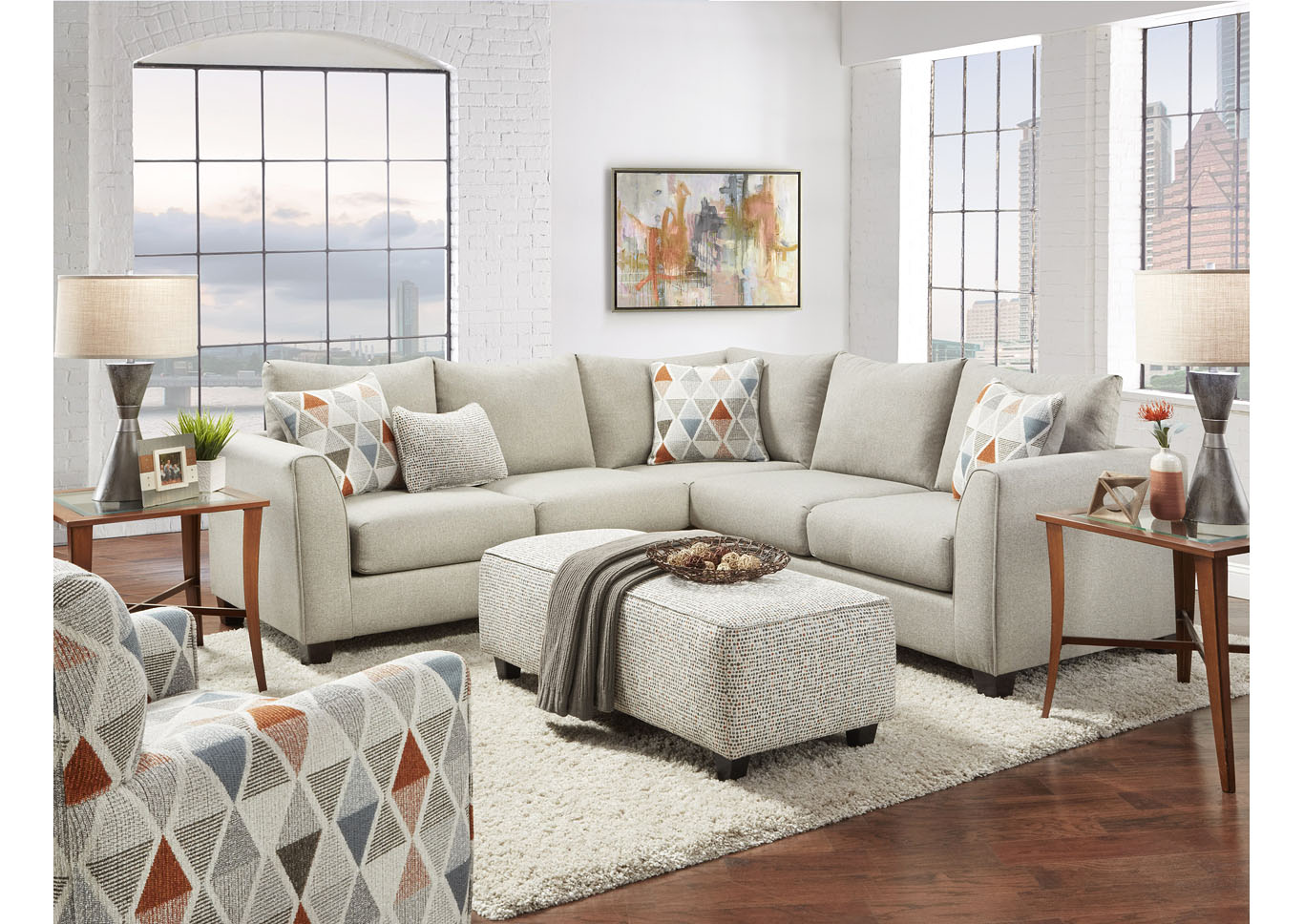 Tnt Cafe (Revolution) Sectional,Fusion Furniture Inc