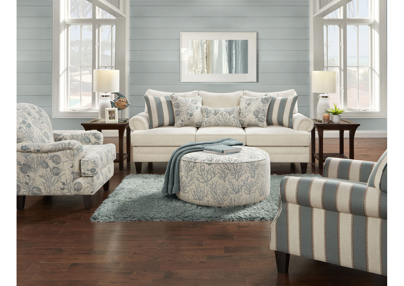 Nashville Sand Nashville Sand Chair 1/2,Fusion Furniture Inc