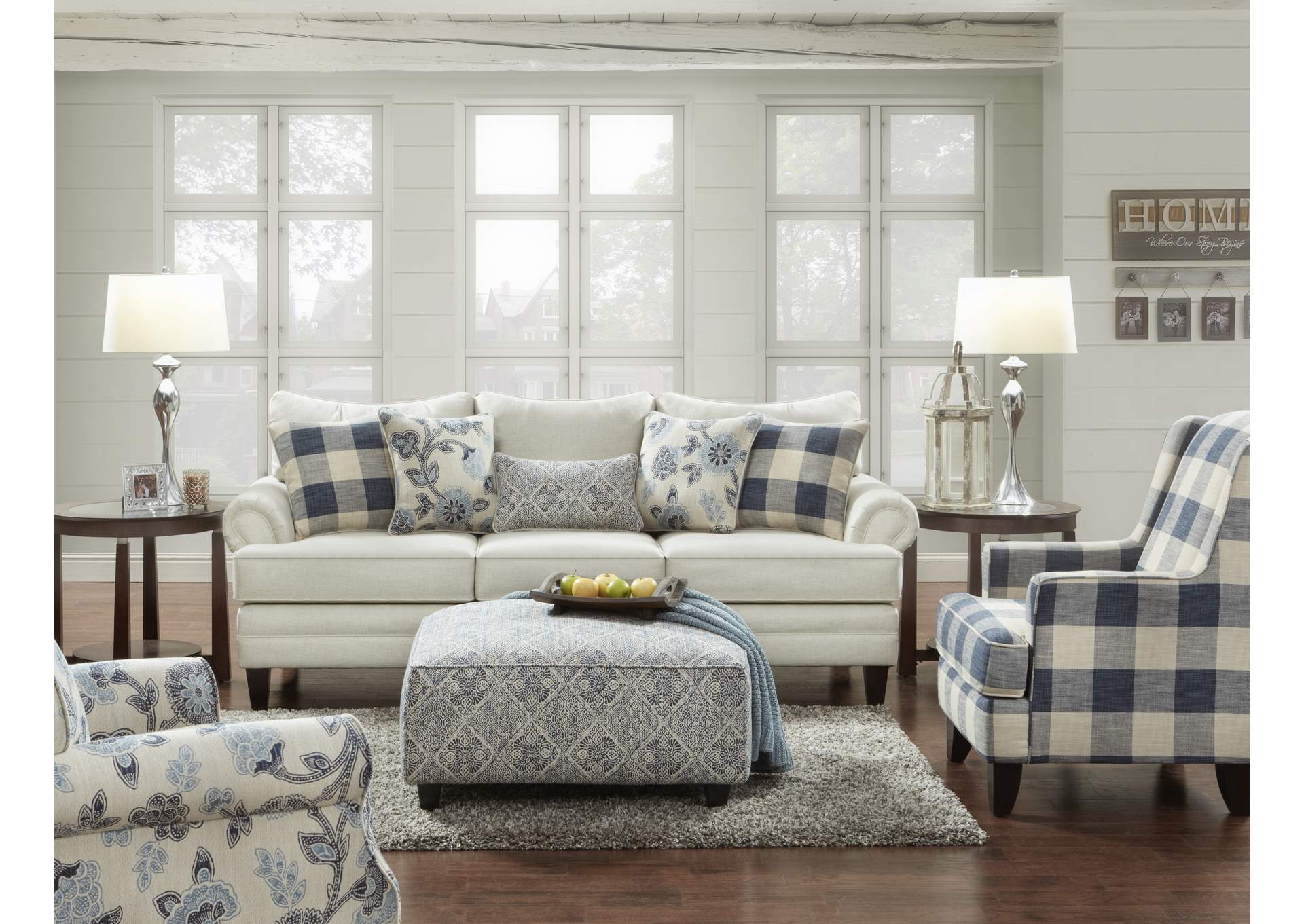 Catalina Linen Catalina Linen Chair 1/2,Fusion Furniture Inc