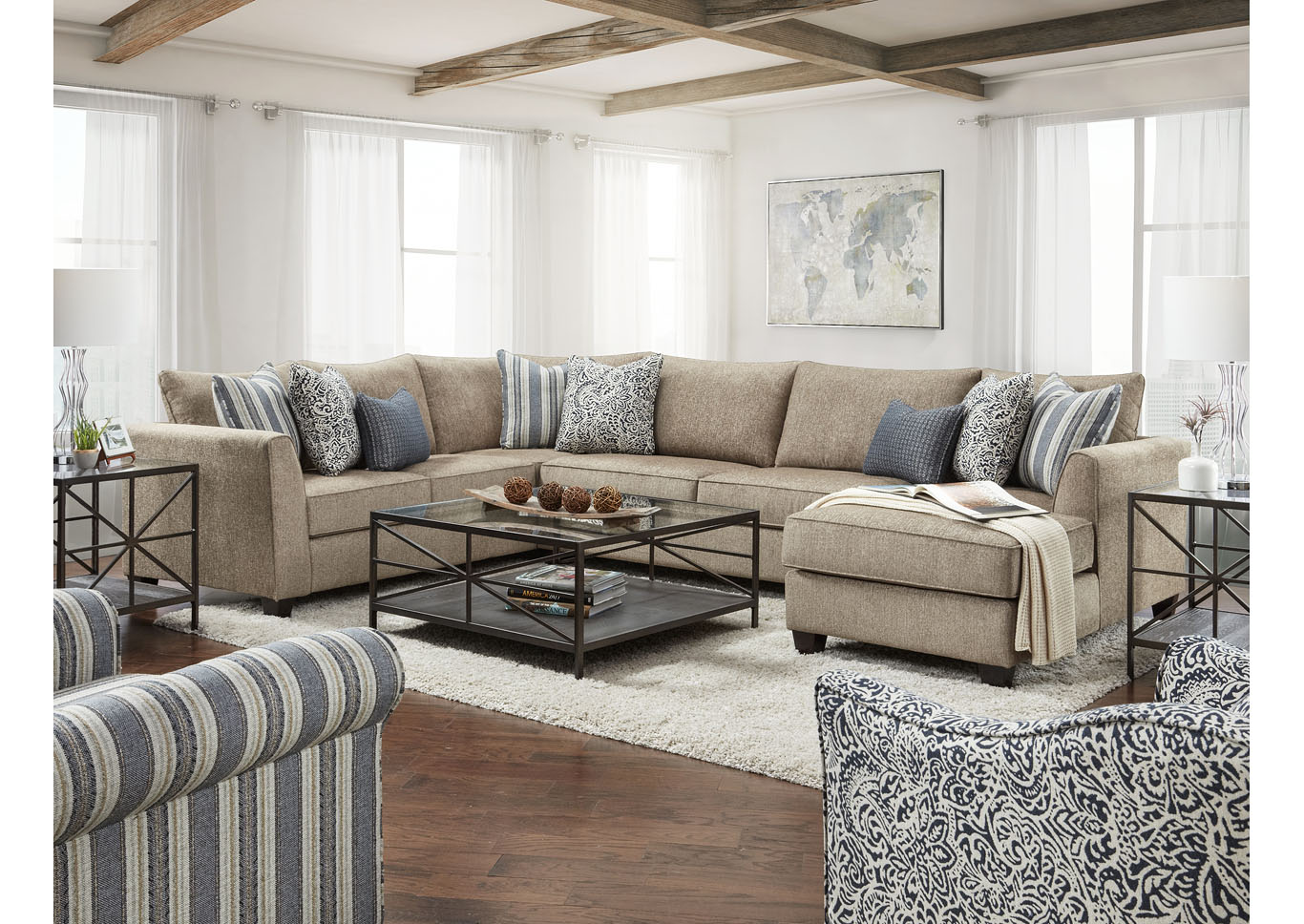 Anders Mocha Anders Mocha Raf Loveseat w/Cuddler,Fusion Furniture Inc