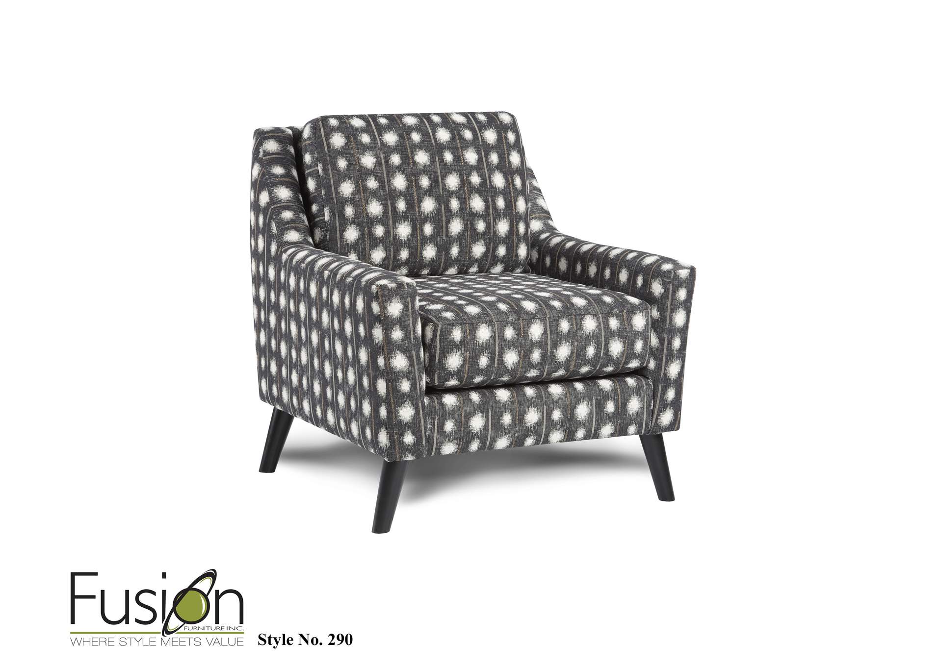 Monroe Ash Bindi Pepper Accent Chair,Fusion Furniture Inc