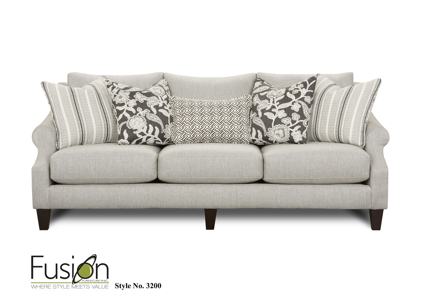 Studio Metal (Revolution) Studio Metal Sofa,Fusion Furniture Inc