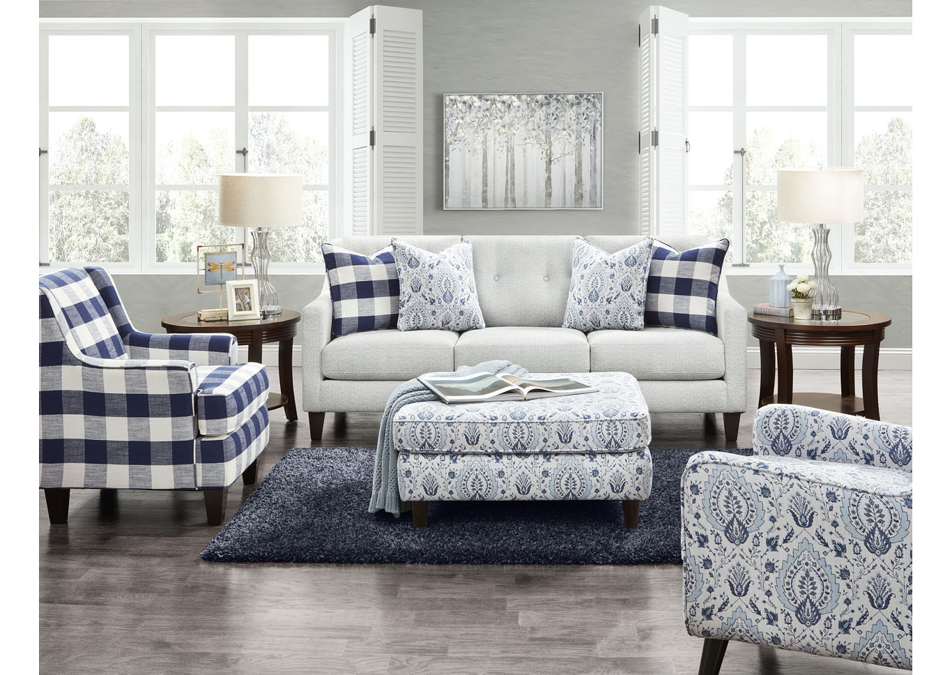 Tampa Ice Tampa Ice Sectional,Fusion Furniture Inc