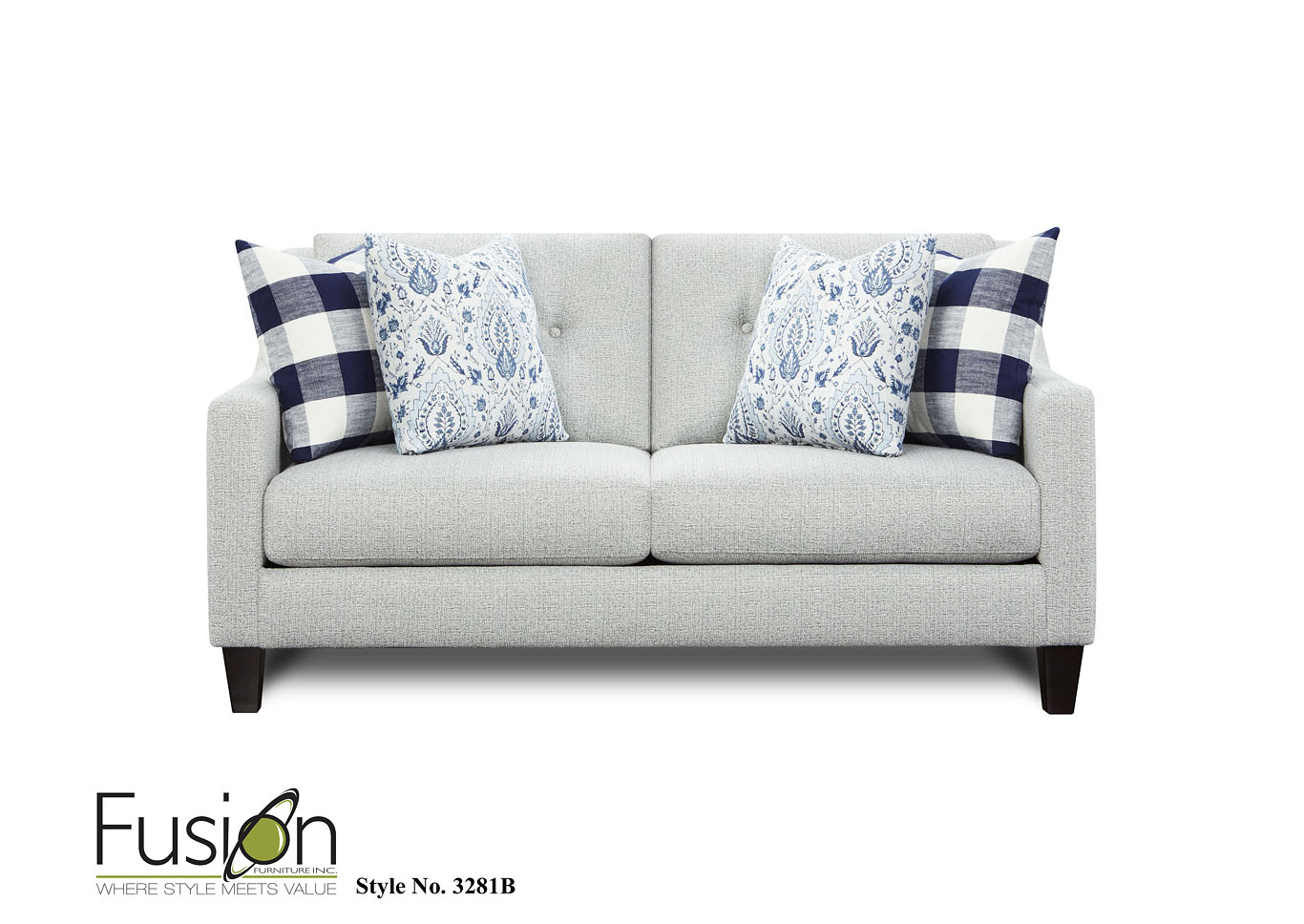 Tampa Ice Tampa Ice Loveseat,Fusion Furniture Inc