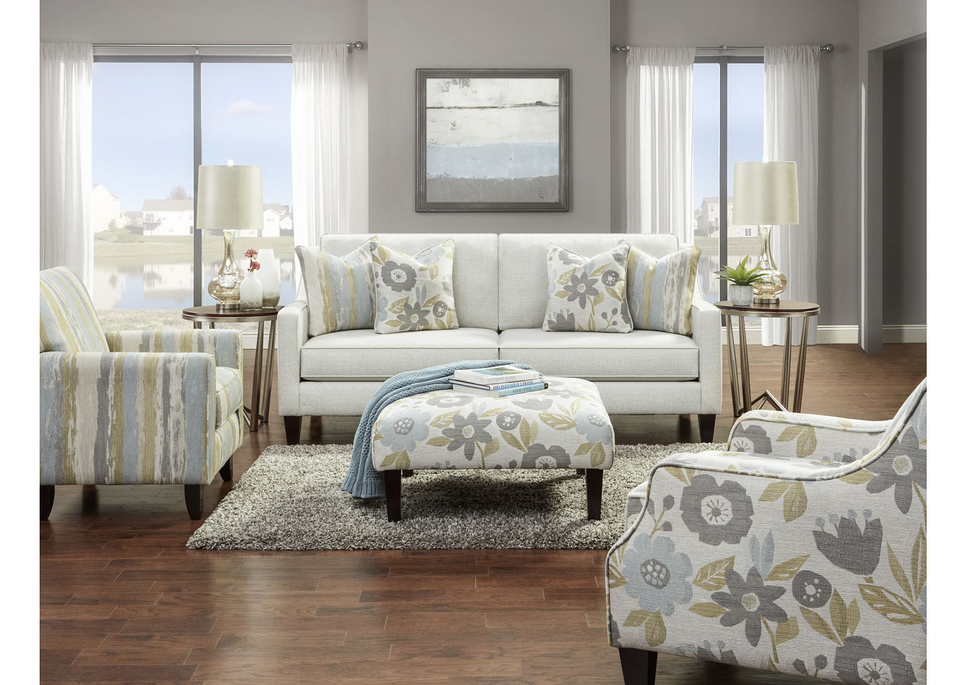 Gallop Quarry Loveseat,Fusion Furniture Inc