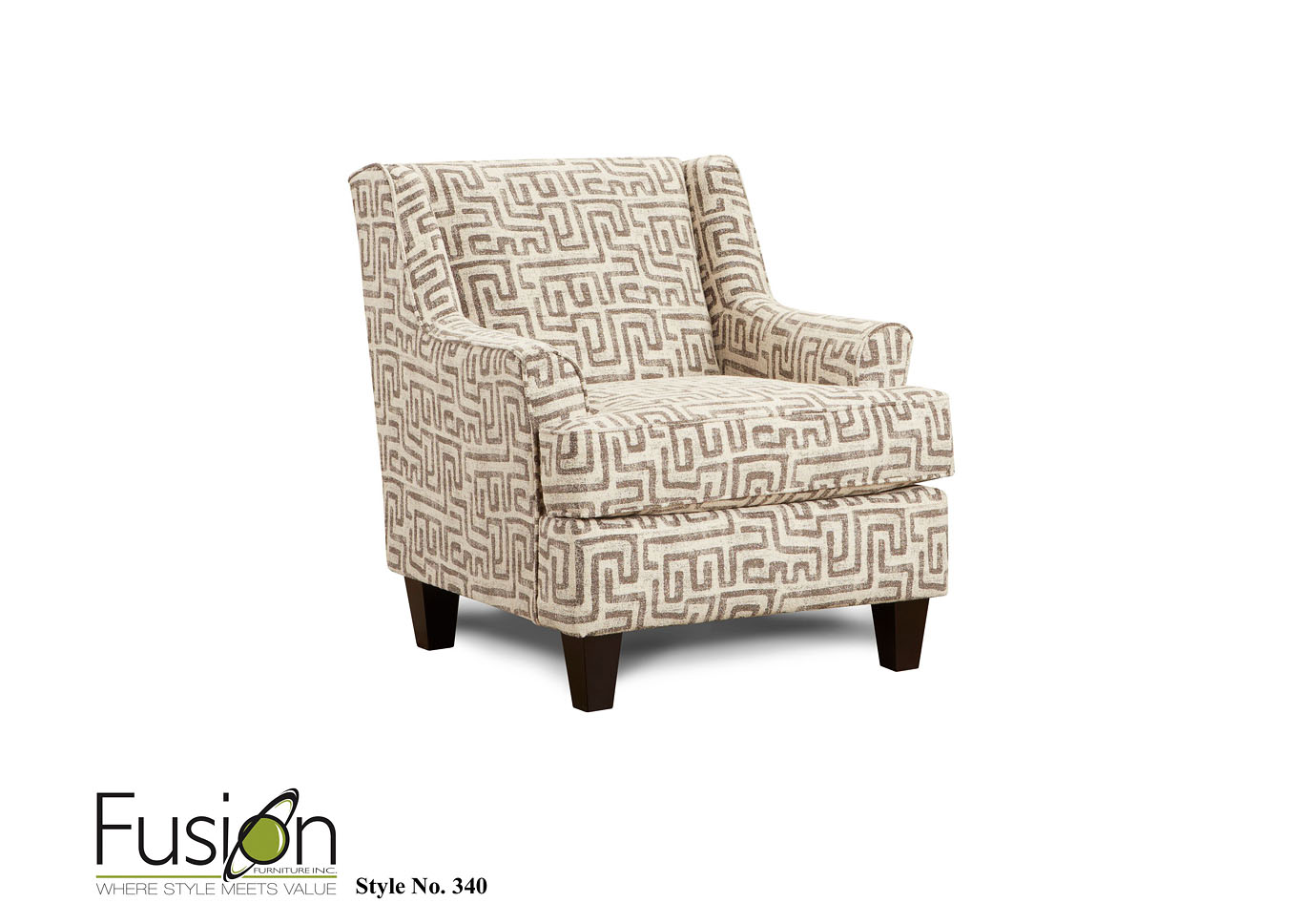 View Raffia (Revolution) Bison Hide Accent Chair,Fusion Furniture Inc