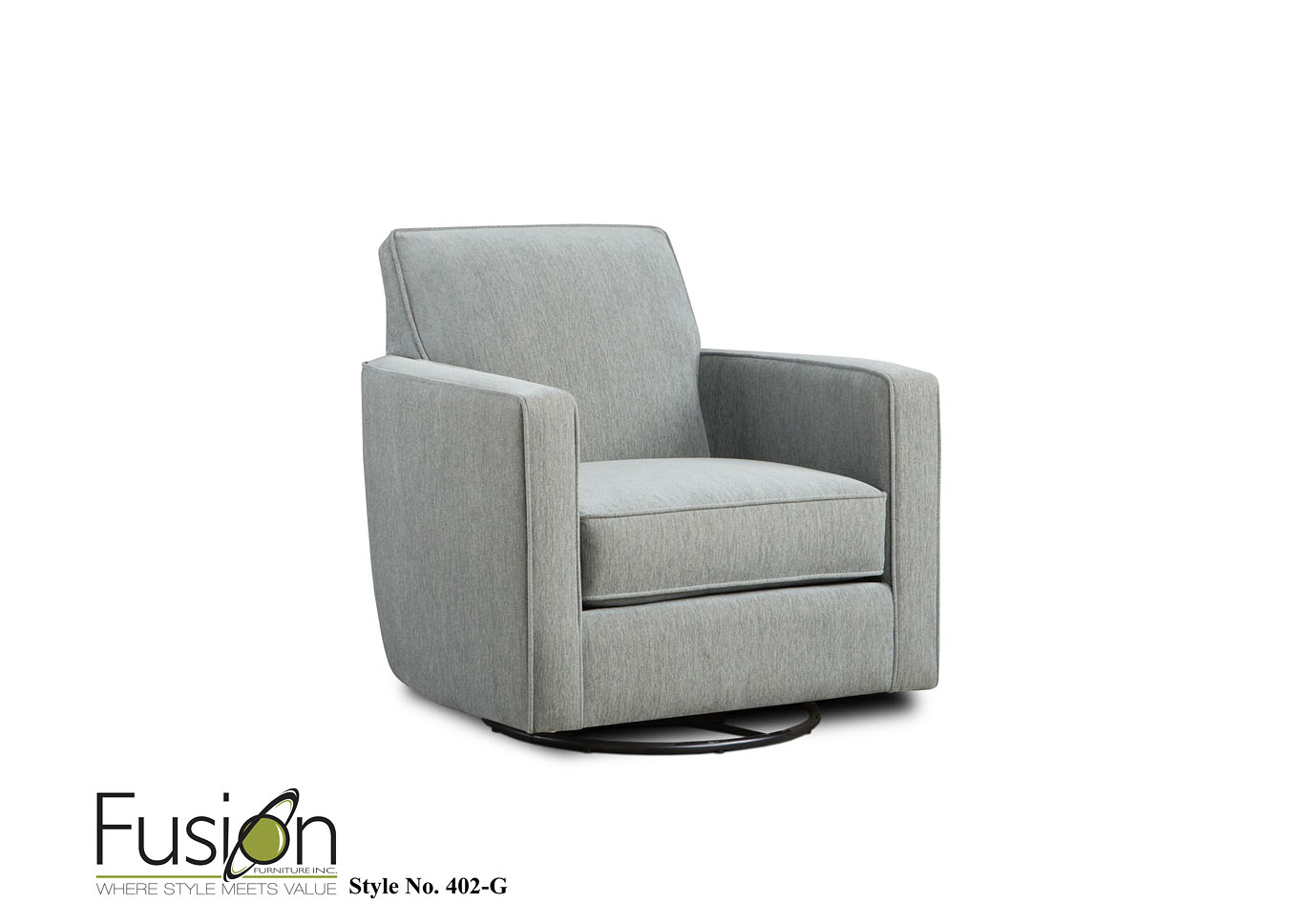 Longboard Chambray (Revolution) Star Dust Accent Chair,Fusion Furniture Inc
