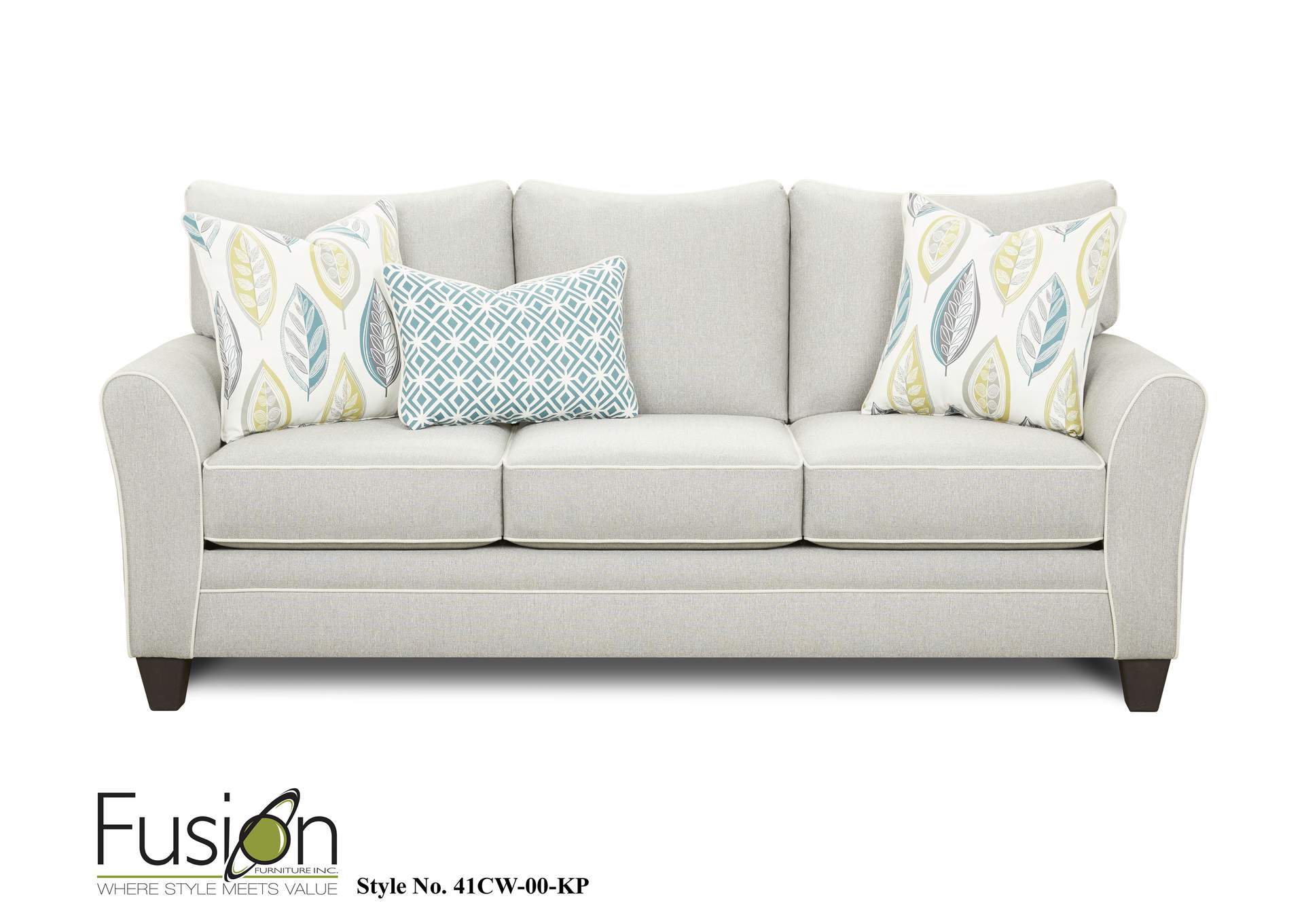 Tnt Nickel (Revolution) Celeste Sofa,Fusion Furniture Inc