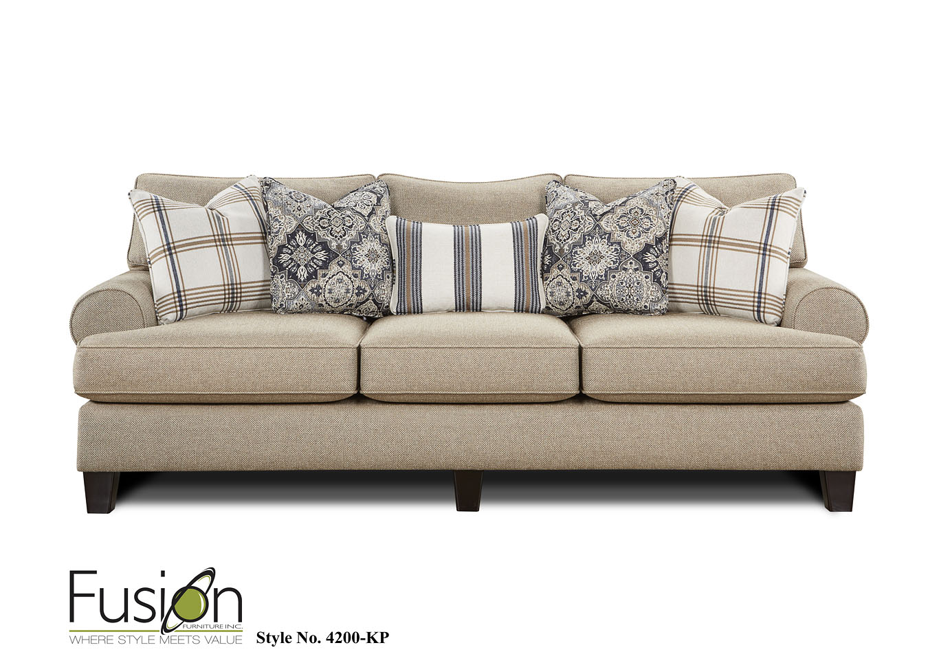 Whitaker Wheat Whitaker Wheat Sofa,Fusion Furniture Inc