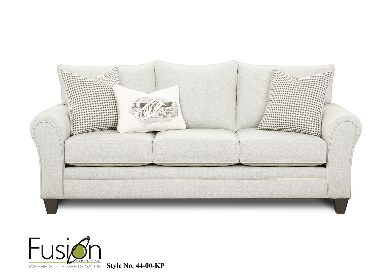 Max Gray (Revolution) Max Gray Sofa,Fusion Furniture Inc