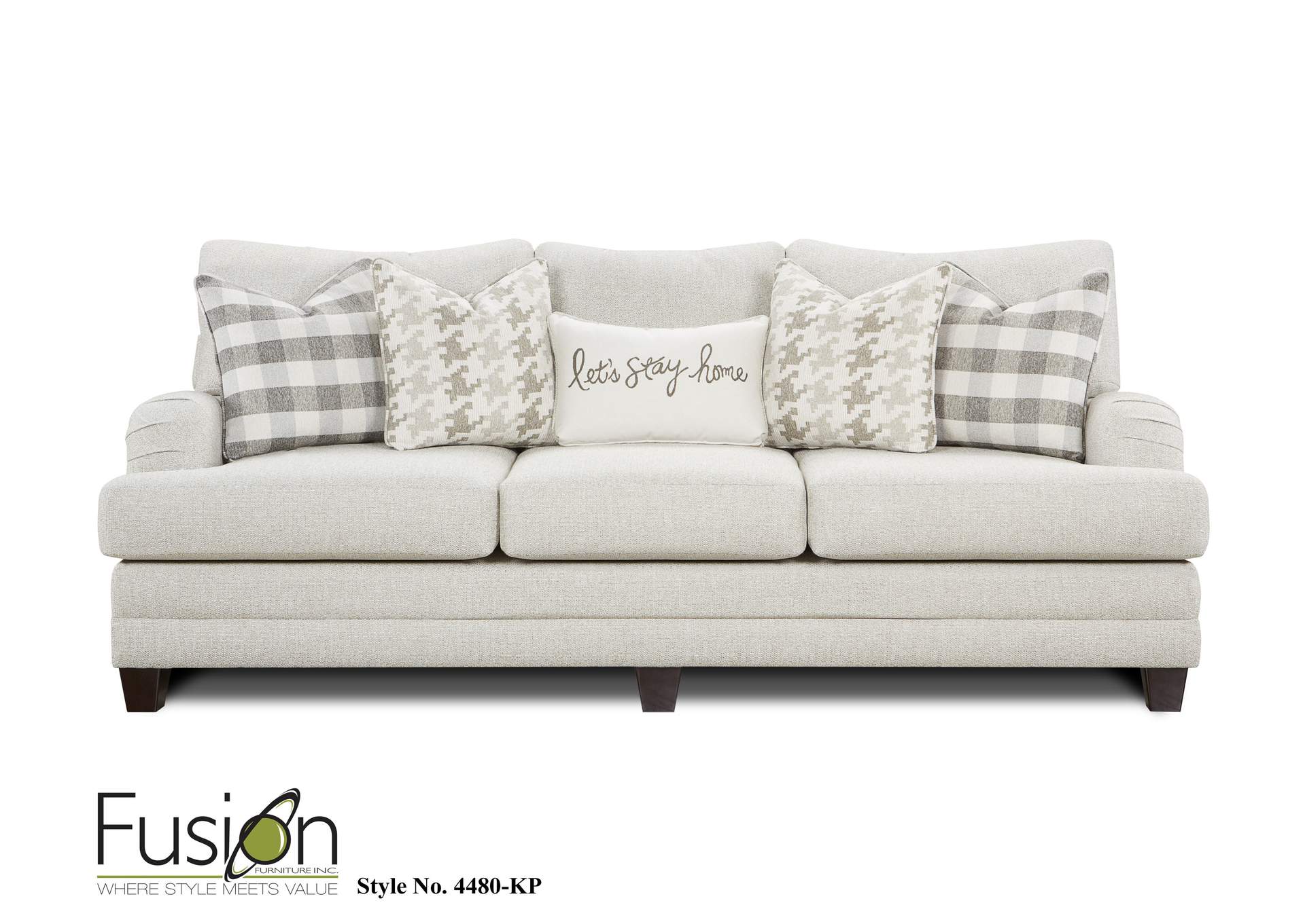 Basic Wool (Revolution) Swirl Sofa,Fusion Furniture Inc