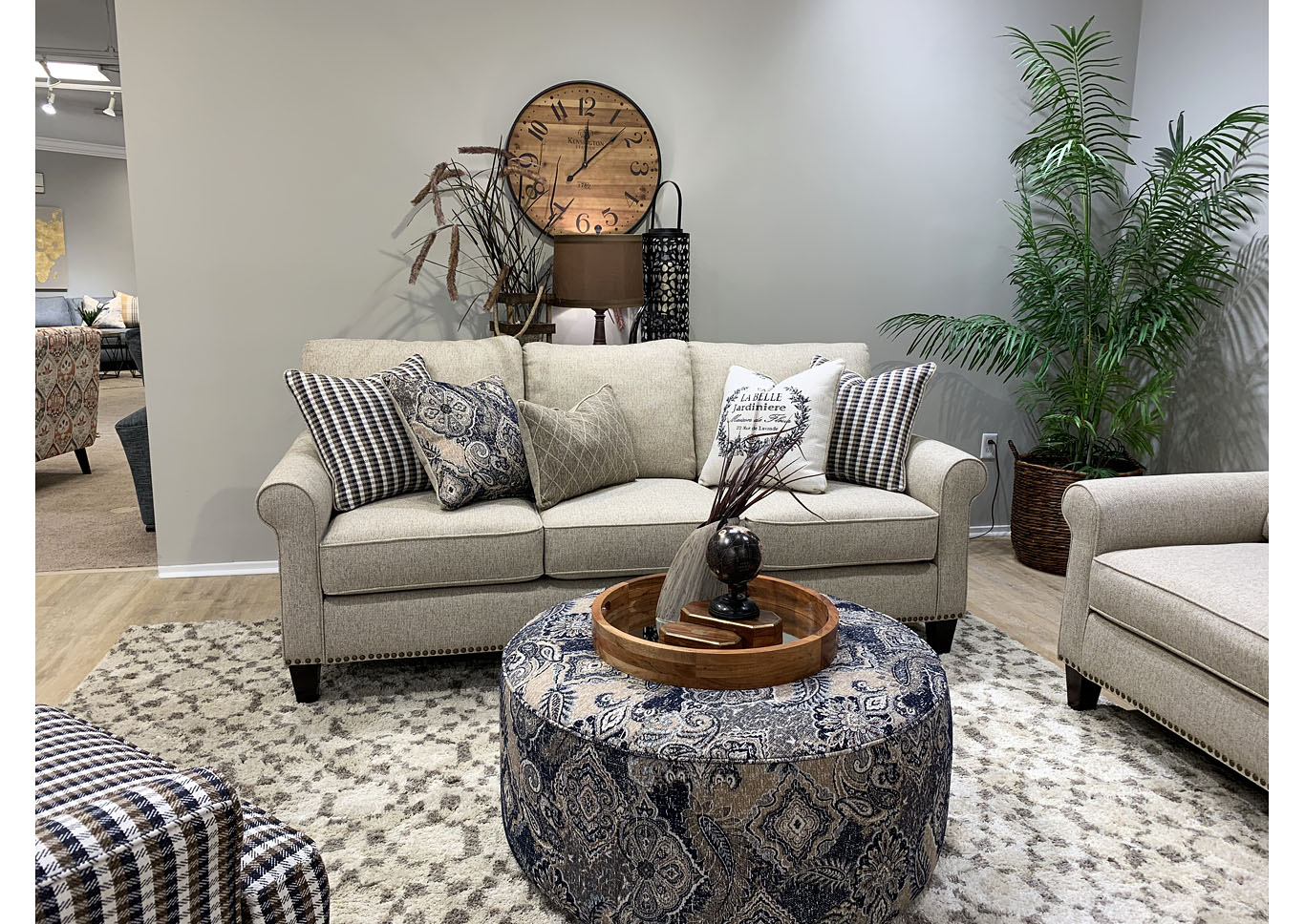 Truth Or Dare Spice (Revolution) Harcourt Indigo Cocktail Ottoman,Fusion Furniture Inc