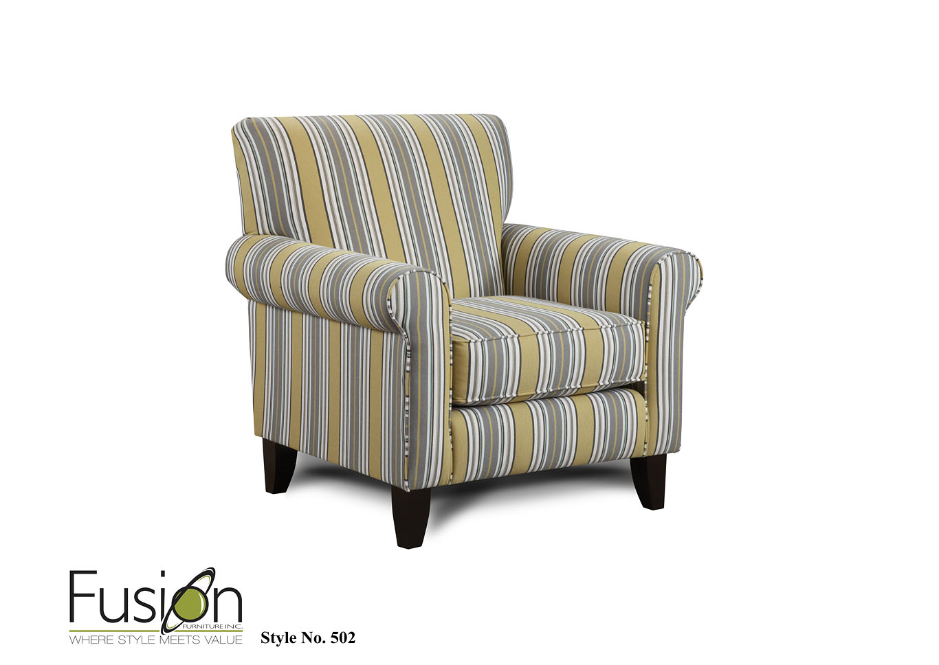 Chalet Platinum Amuse Pewter Accent Chair,Fusion Furniture Inc