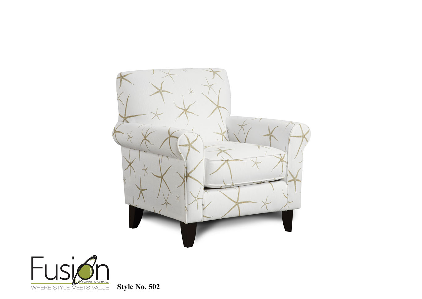 Stoked Cadet (Revolution) Sea Star Admiral Accent Chair,Fusion Furniture Inc