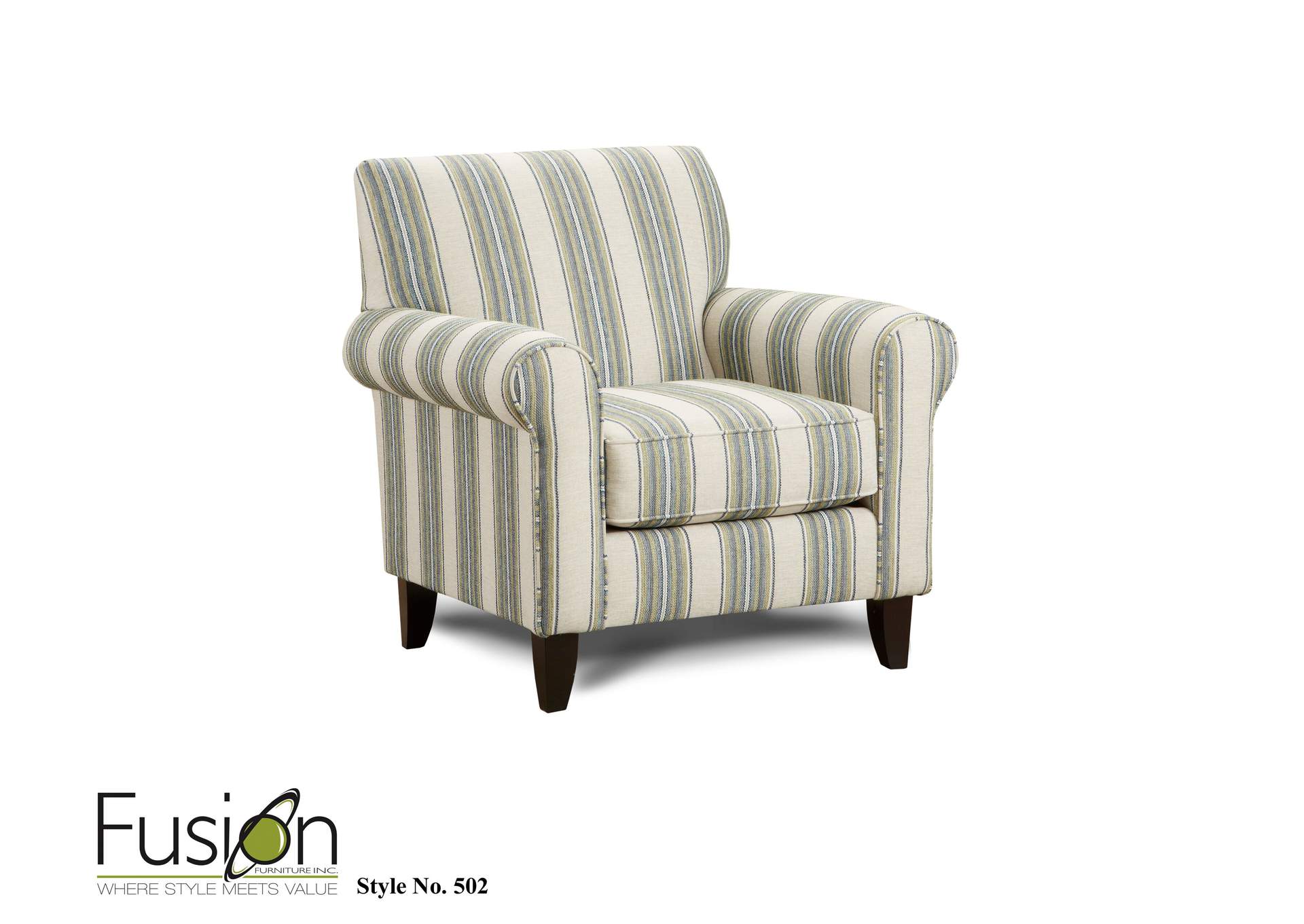 Thrillist Fog (Sustain) Sharpei Lagoon Accent Chair,Fusion Furniture Inc