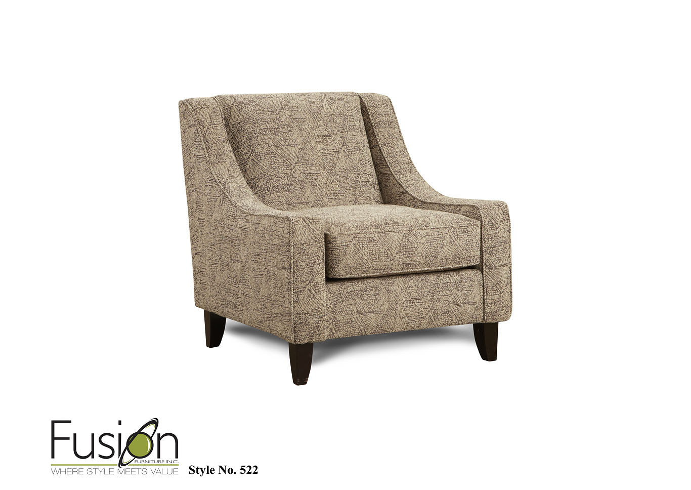 Sullivan Cigar Anokhi Mocha Accent Chair,Fusion Furniture Inc