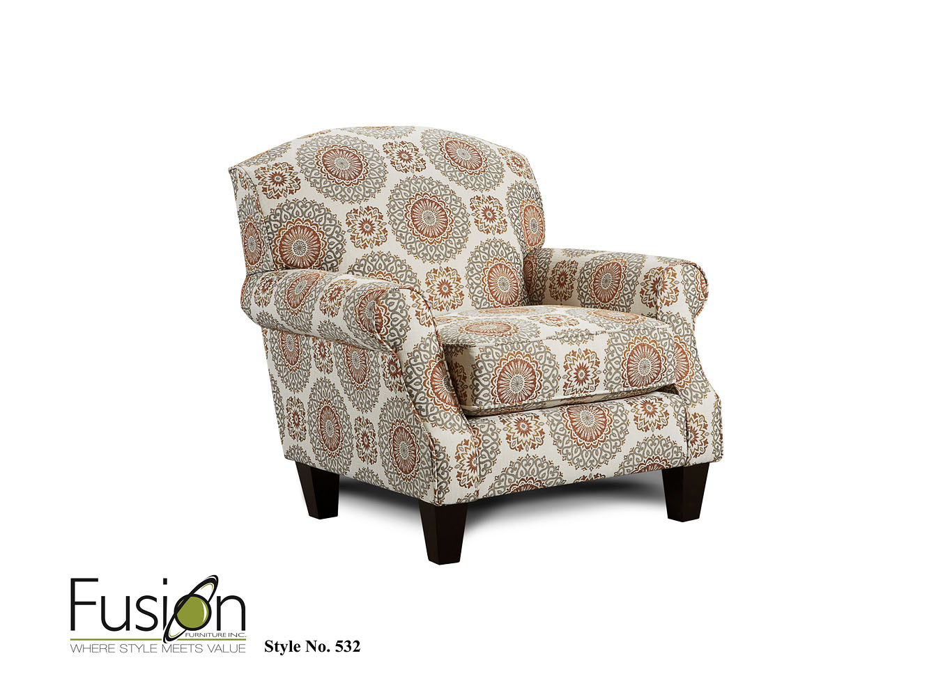 Turino Sisal (Revolution) Nomad Accent Chair,Fusion Furniture Inc