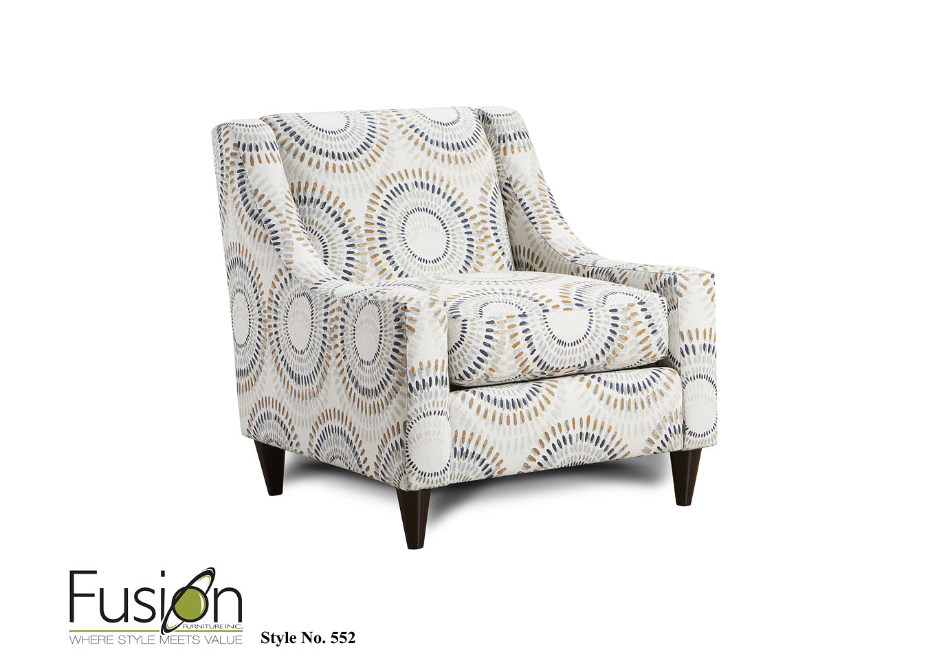 Lilou Heather Westar Accent Chair,Fusion Furniture Inc