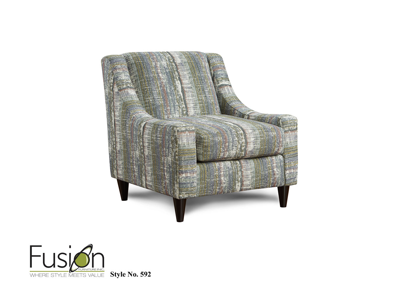 Honor Almond Lemon Grass Accent Chair,Fusion Furniture Inc