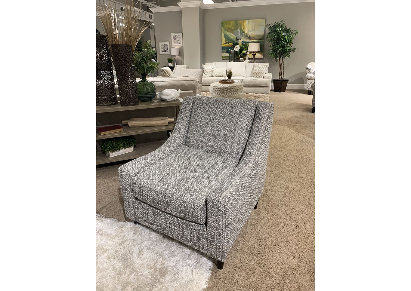 54B-00KpFelixPewter Fret Me Not Graphite Accent Chair,Fusion Furniture Inc