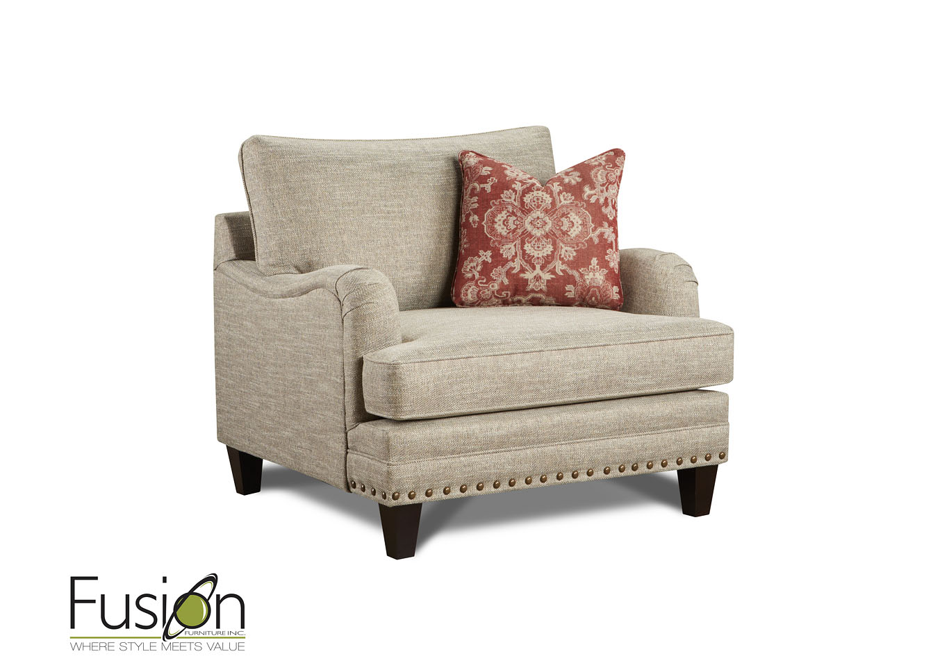 Longevity Muslin Napa Chair,Fusion Furniture Inc