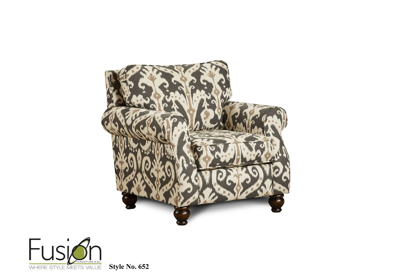 Fairly Sand Casbah Mink Accent Chair,Fusion Furniture Inc