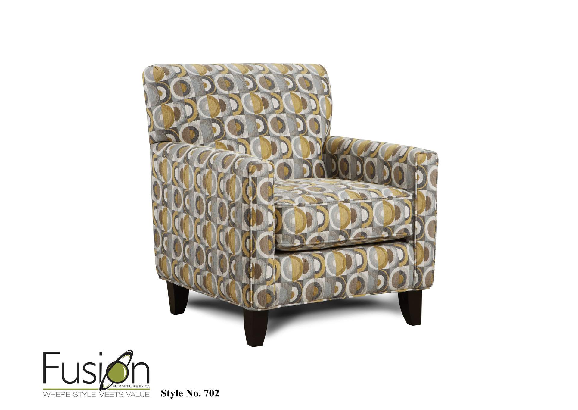 Dillist Mica Macon Galaxy Accent Chair,Fusion Furniture Inc