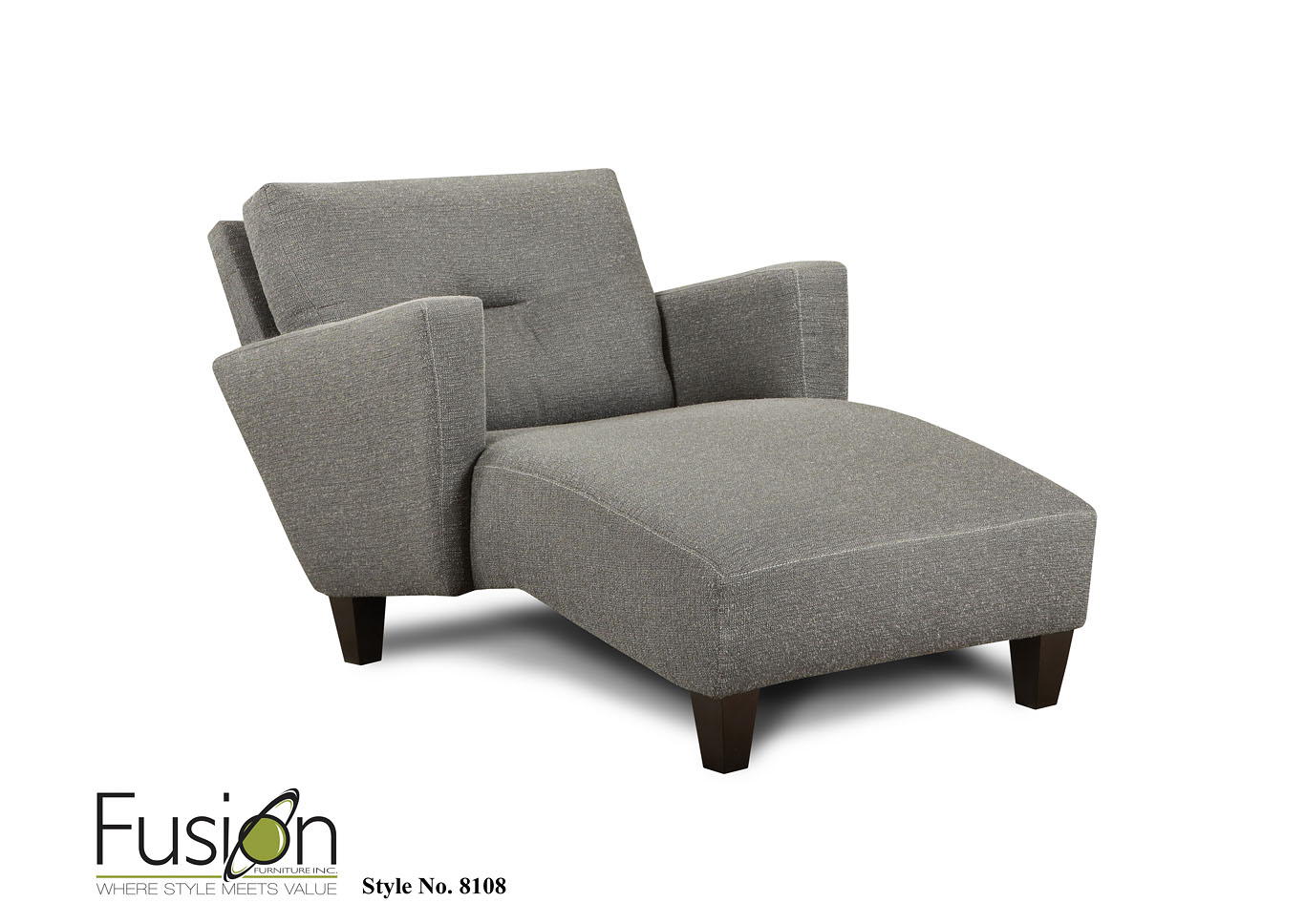 Apex Cinder Apex Cinder Chaise,Fusion Furniture Inc