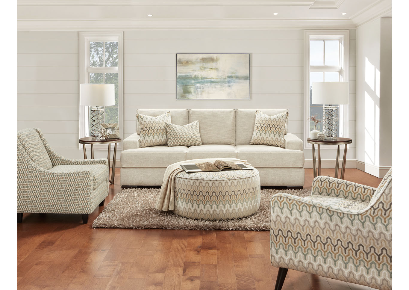 Handwoven Parchment Be Cool Parchment Accent Chair,Fusion Furniture Inc