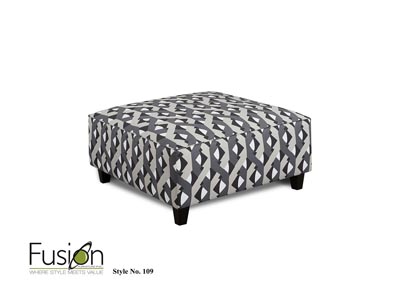 Image for Grande Linen (Revolution) Dover Street Graphite Cocktail Ottoman