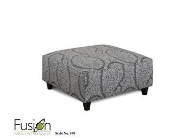 Image for Chalet Platinum Ella Pewter Cocktail Ottoman