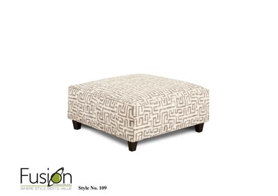 Image for View Raffia (Revolution) Satin Linen Cocktail Ottoman