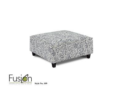 Image for Anders Mocha Lillian Denim Cocktail Ottoman