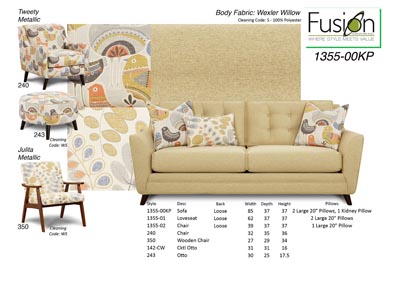 Image for Wexler Willow Sorrell Brown Sofa