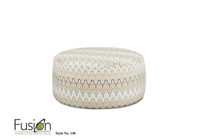 Image for Handwoven Parchment Be Cool Parchment Cocktail Ottoman