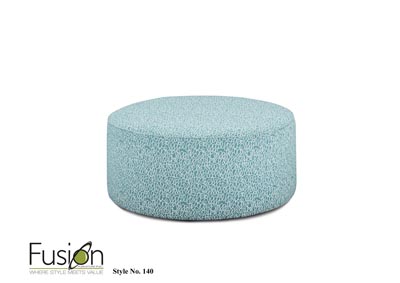 Image for Gradin Dove Gathering Aqua Cocktail Ottoman