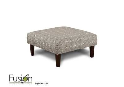 Image for Sugarshack Glacier (Revoution) Emblem Charcoal Cocktail Ottoman
