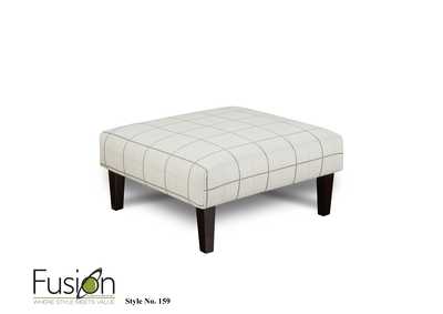 Image for Evenings Stone (Revolution) Windowpane Chalk Cocktail Ottoman