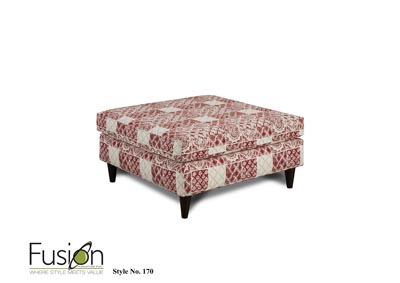 Image for Memory Charcoal Porcelain Cherry Cocktail Ottoman