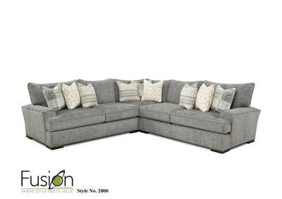Image for 2000HandwovenSlateRiverdale Handwoven Slate Sectional